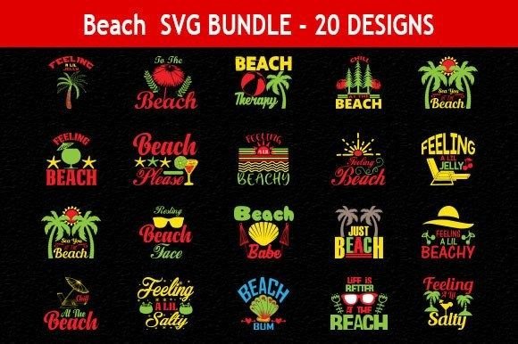 Beach Quote SVG Design: Graphics & Crafts