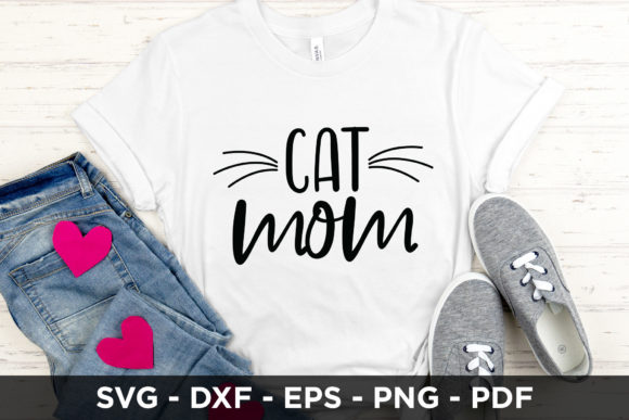 Cat Mom SVG Graphics for Crafts & Digital Products