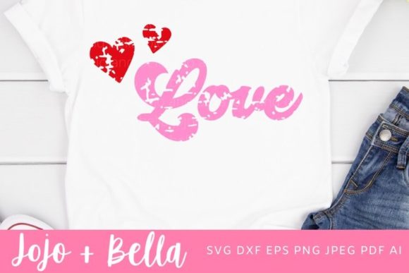 Grunge Love SVG Graphics for Crafts