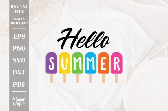 Hello Summer SVG: Graphics for Crafts & Seasonal Sales