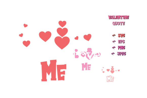 Love Me Valentine SVG Cut Vector for Crafts & Graphics