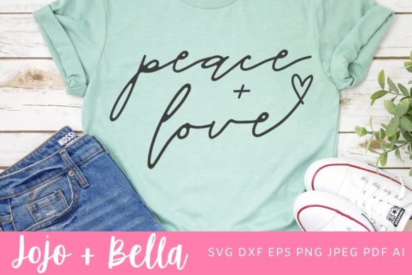 Peace and Love SVG Graphics for Crafts