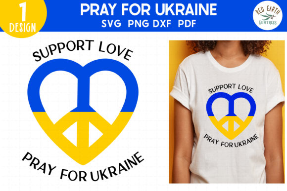Pray for Ukraine Quote SVG Graphics for Crafts